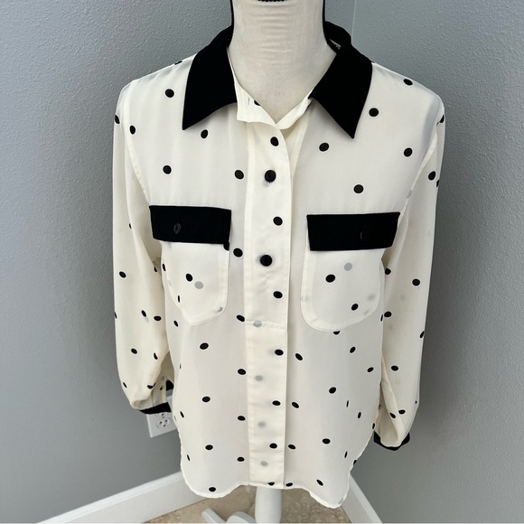 Chaus Tops - Women’s Size 8 Polka Dot Chaus Blouse